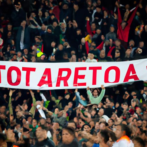 Nhóm fan cầm biển báo với tên của người ghi bàn hàng đầu Serie A.