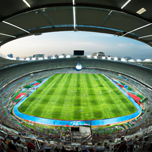 Hình ảnh toàn cảnh của sân vận động trong trận đấu World Cup